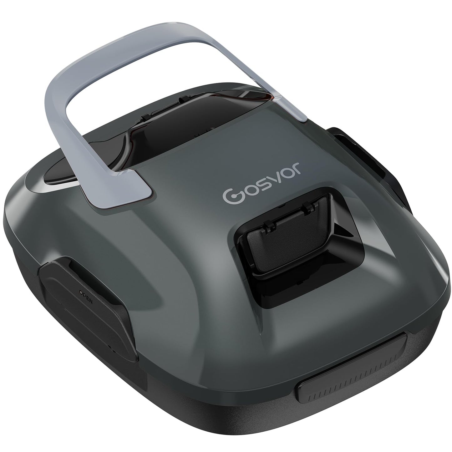 Gosvor Poolroboter Kabellos, Doppelmotor, 90 Min, 3,4kg, Für Flachpools bis 80 m²