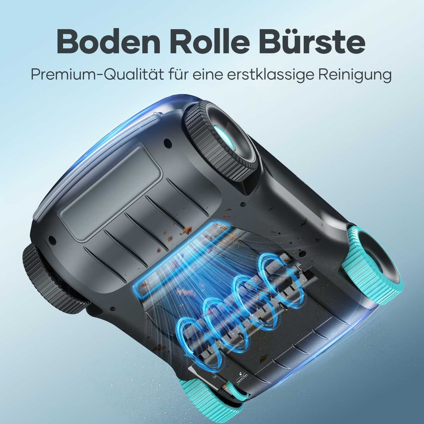 AIPER Poolroboter Kabellos, 100–130 Min Laufzeit, Auto-Park, Für Aufstellpools bis 100 m²