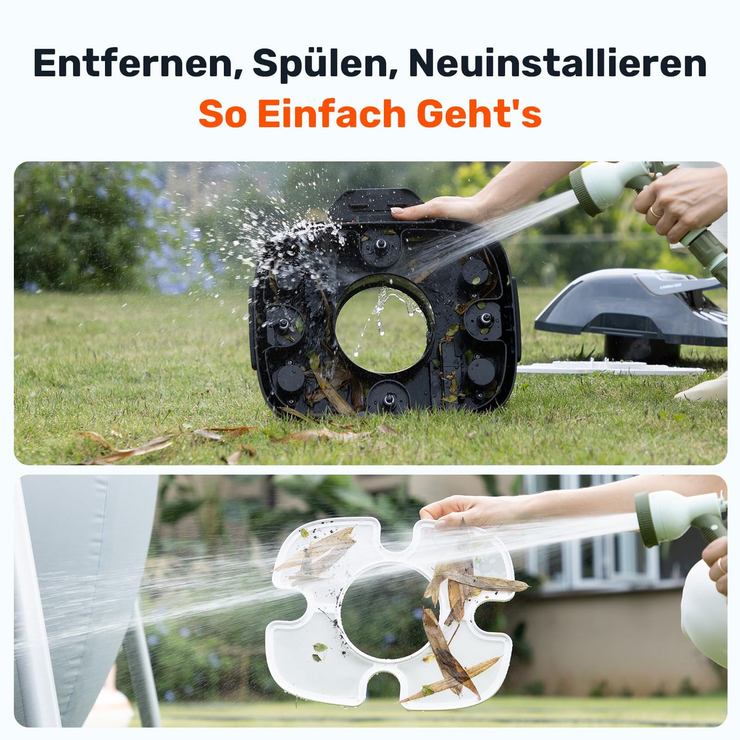 Gosvor Poolroboter Kabellos, Doppelmotor, 90 Min, 3,4kg, Für Flachpools bis 80 m²