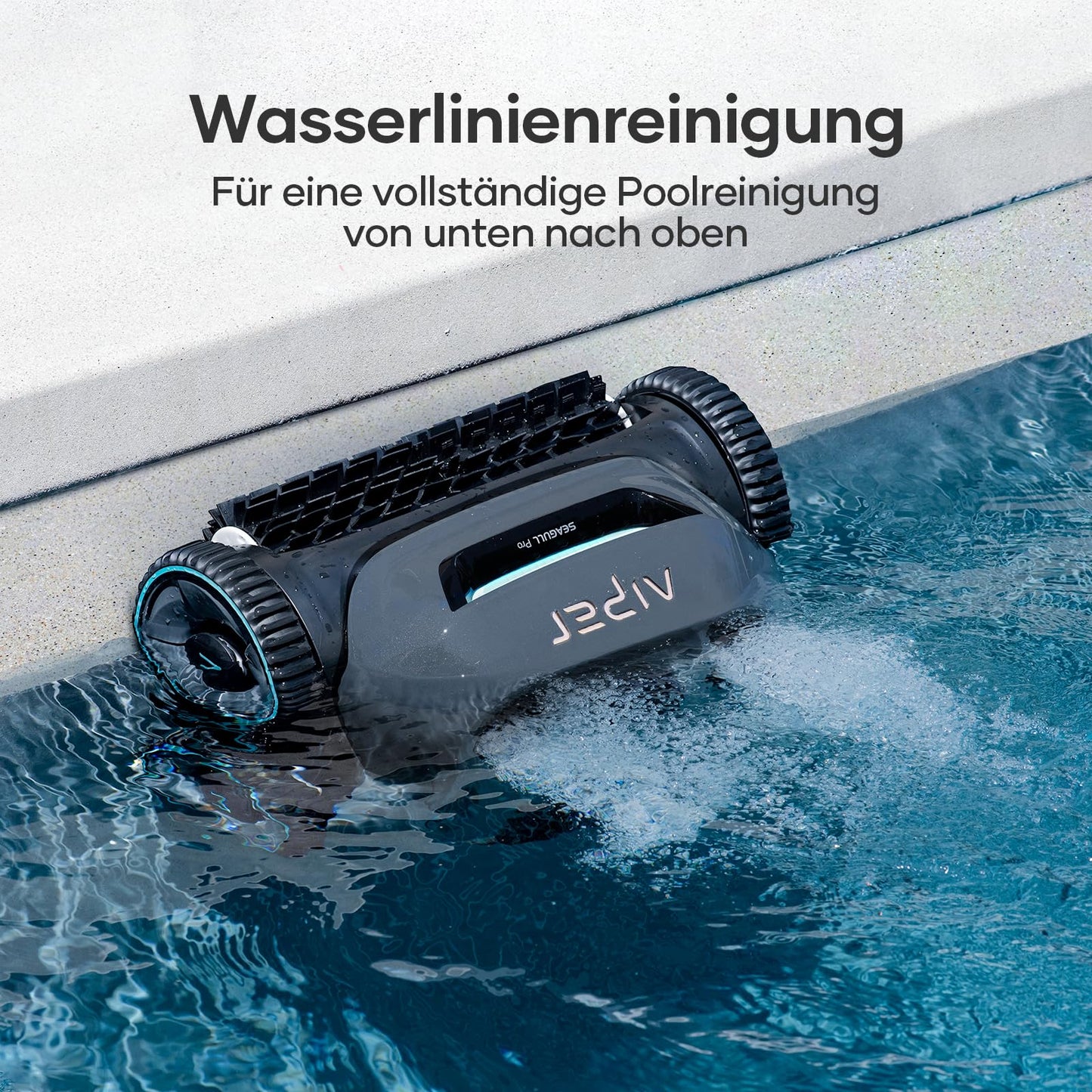 AIPER ZT6002 Poolroboter, Quad-Motor, 3 Modi, Wandkletternd, Für Pools bis 150 m²