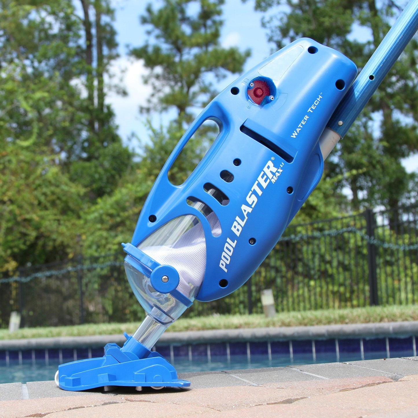 Water Tech Pool Blaster Max Li, Kabelloser Poolsauger mit Akku, 27cm Bürste, großer Filterbeutel