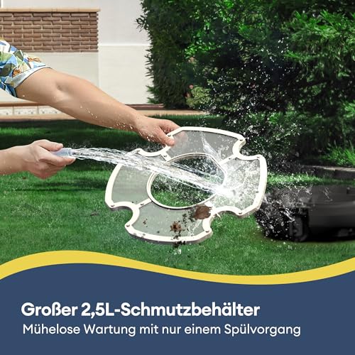 Ultenic Poolroboter Kabellos, 5200 mAh Akku, 90 Min, Auto-Parken, Für 80 m² Pools