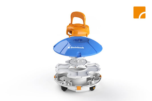 Steinbach Poolrunner Basic 2.0, Akku Poolsauger, 60 Min, Für 10 m², Salzwasser geeignet