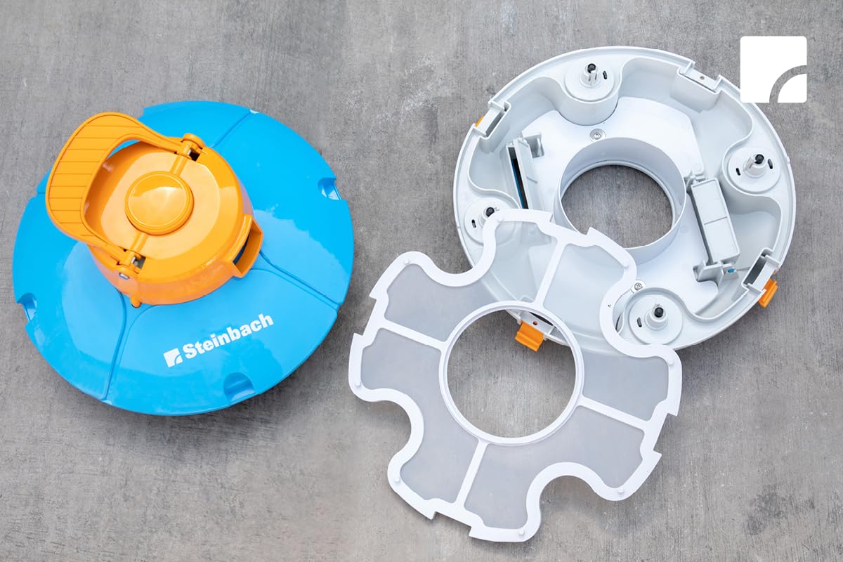 Steinbach Poolrunner Basic 2.0, Akku Poolsauger, 60 Min, Für 10 m², Salzwasser geeignet