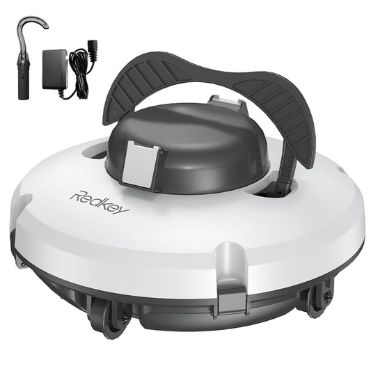 Redkey S100 Poolroboter Akku, 130 Min, 18° Steigung, Für Pools bis 100 m²