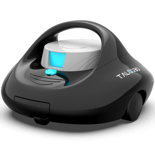 TALOSBO Pleco Se Poolroboter, Akku 130 Min, Dualmotor, Für Flachpools bis 80 m²