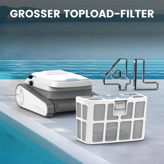 Pool-Royal PC10 Akku Poolroboter, 3 Motoren, 120 Min, Wand & Boden, Model 2025