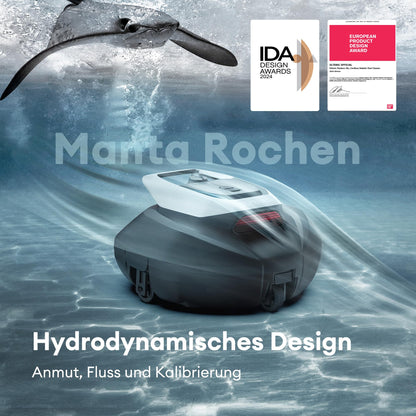 Ultenic Poolroboter Kabellos, 5200 mAh Akku, 90 Min, Auto-Parken, Für 80 m² Pools